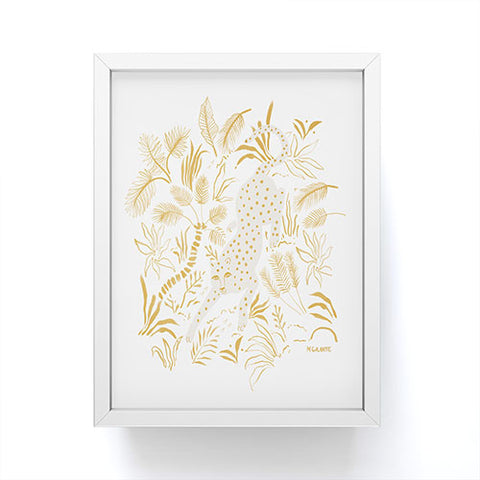 Megan Galante Golden Cheetah Framed Mini Art Print