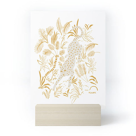 Megan Galante Golden Cheetah Mini Art Print