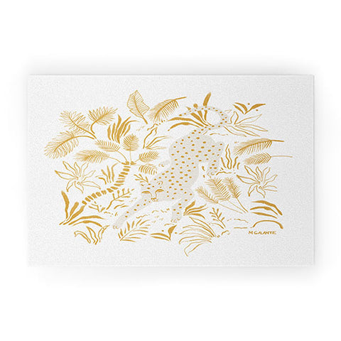 Megan Galante Golden Cheetah Welcome Mat
