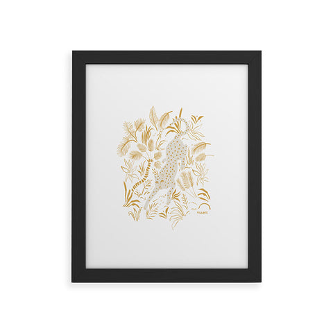 Megan Galante Golden Cheetah Framed Art Print