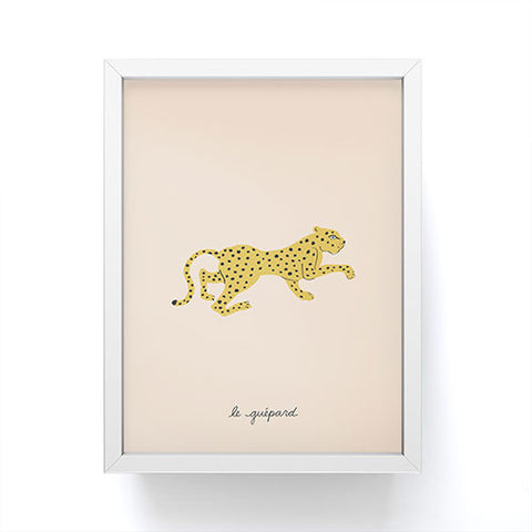 Megan Galante le gupard Framed Mini Art Print