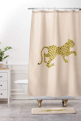 Megan Galante le gupard Shower Curtain And Mat
