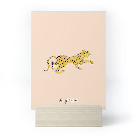 Megan Galante le gupard Mini Art Print