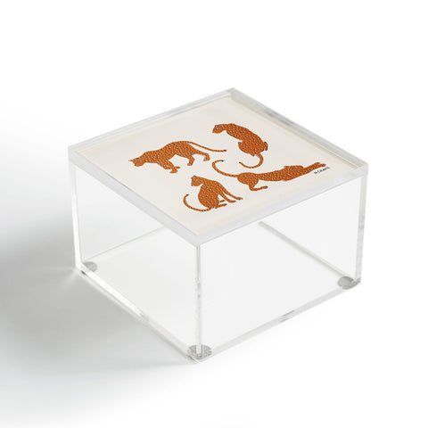Megan Galante Leopard Block Party Acrylic Box