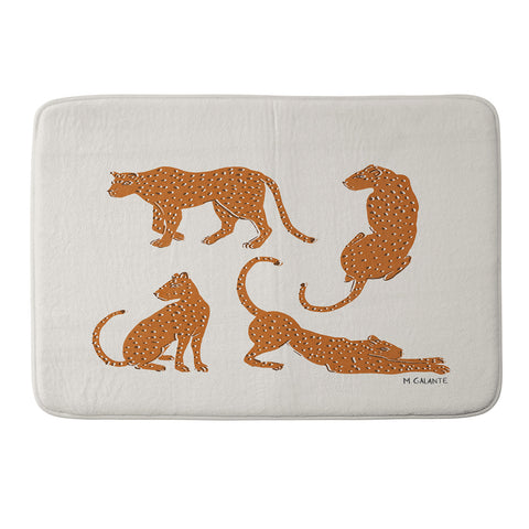 Megan Galante Leopard Block Party Memory Foam Bath Mat