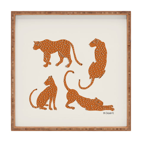 Megan Galante Leopard Block Party Square Tray