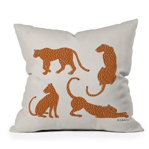 Megan Galante Leopard Block Party Throw Pillow