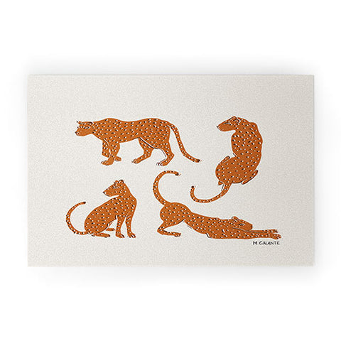 Megan Galante Leopard Block Party Welcome Mat