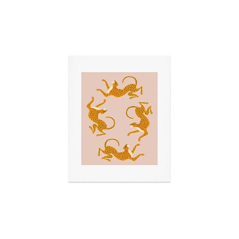 Megan Galante Leopard Race pink Art Print