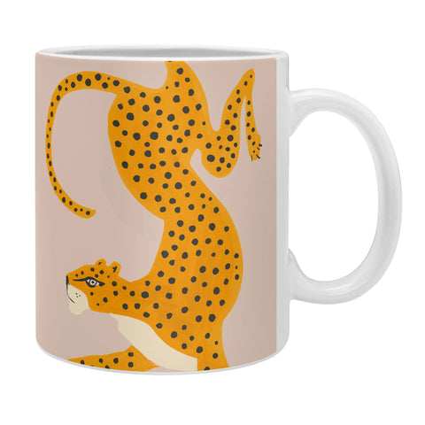 Megan Galante Leopard Race pink Coffee Mug