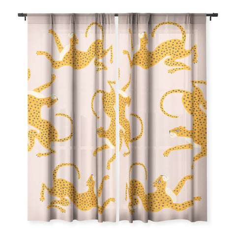 Megan Galante Leopard Race pink Sheer Non Repeat