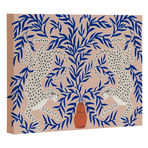 Megan Galante Leopard Vase Art Canvas