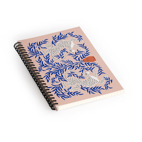 Megan Galante Leopard Vase Spiral Notebook