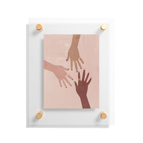 Megan Galante Love Is A Superpower Floating Acrylic Print