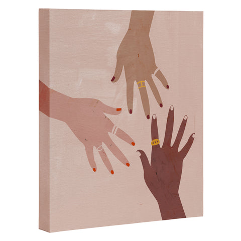 Megan Galante Love Is A Superpower Art Canvas