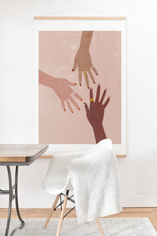 Megan Galante Love Is A Superpower Art Print And Hanger