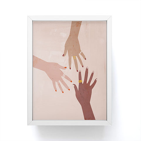 Megan Galante Love Is A Superpower Framed Mini Art Print