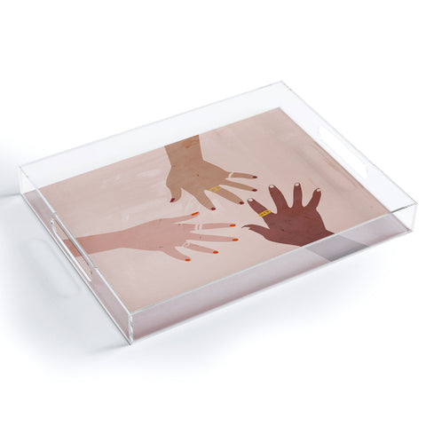 Megan Galante Love Is A Superpower Acrylic Tray