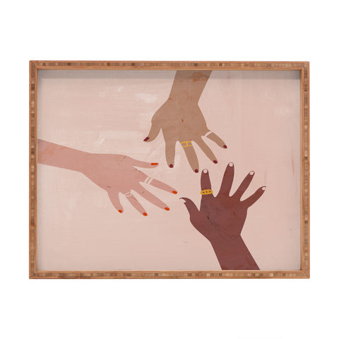 Megan Galante Love Is A Superpower Rectangular Tray