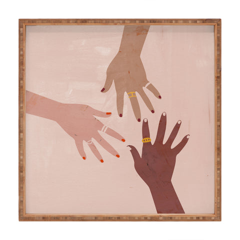 Megan Galante Love Is A Superpower Square Tray