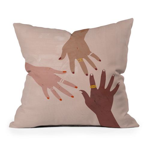 Megan Galante Love Is A Superpower Throw Pillow