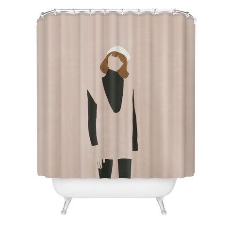 Megan Galante Minimalist Jumper Shower Curtain