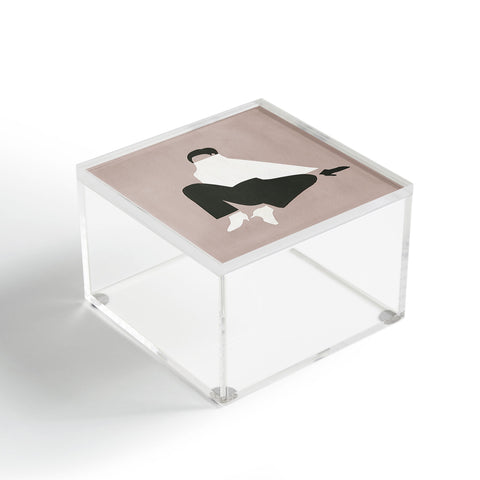 Megan Galante Minimalist woman in boots Acrylic Box
