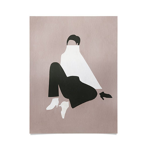 Megan Galante Minimalist woman in boots Poster