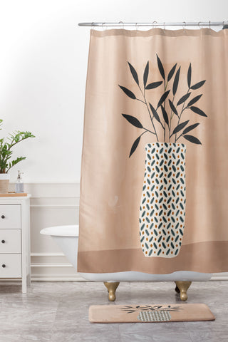 Megan Galante Odin Vase Shower Curtain And Mat