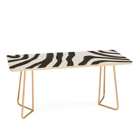 Megan Galante Painted Zebra Coffee Table