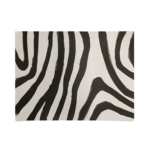 Megan Galante Painted Zebra Poster