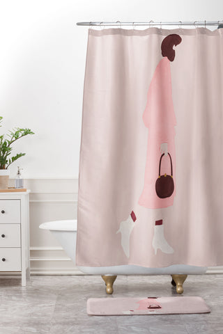 Megan Galante Peppermint 1 Shower Curtain And Mat