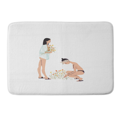 Megan Galante Picking Wildflowers Memory Foam Bath Mat