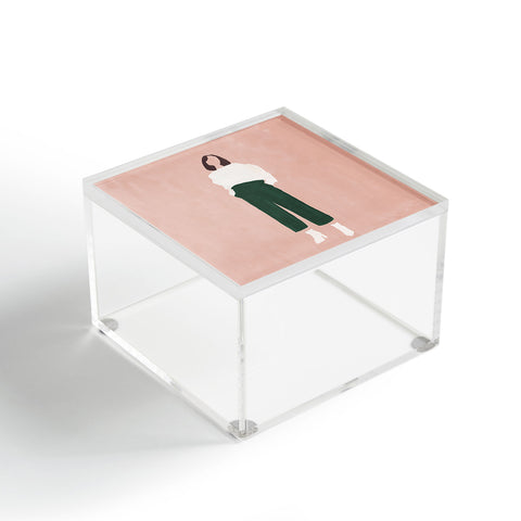 Megan Galante Pink and Green Acrylic Box