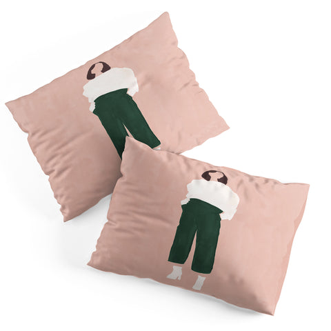 Megan Galante Pink and Green Pillow Shams