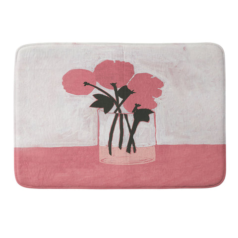Megan Galante Poppies Art Memory Foam Bath Mat