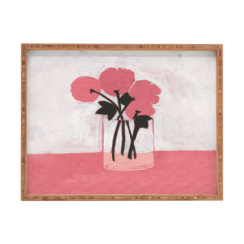 Megan Galante Poppies Art Rectangular Tray