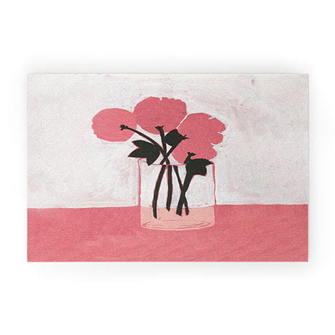 Megan Galante Poppies Art Welcome Mat