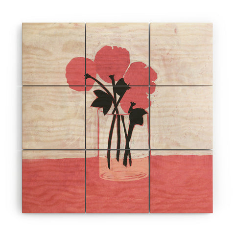 Megan Galante Poppies Art Wood Wall Mural