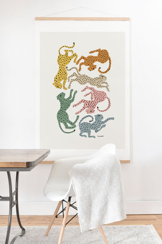 Megan Galante Rainbow Cheetah Art Print And Hanger