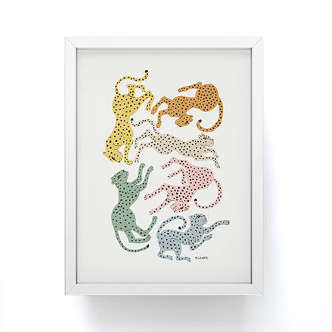 Megan Galante Rainbow Cheetah Framed Mini Art Print