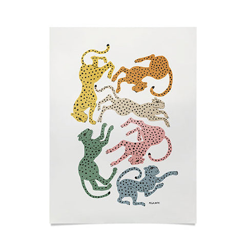 Megan Galante Rainbow Cheetah Poster