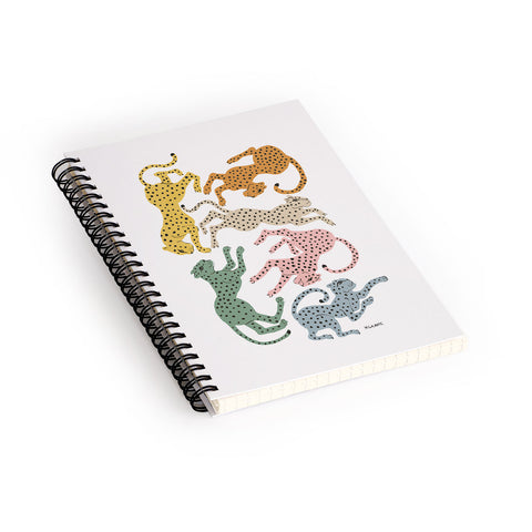 Megan Galante Rainbow Cheetah Spiral Notebook