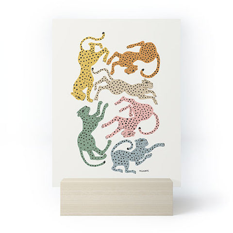 Megan Galante Rainbow Cheetah Mini Art Print