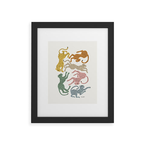 Megan Galante Rainbow Cheetah Framed Art Print