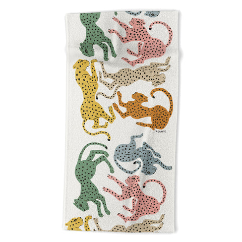 Megan Galante Rainbow Cheetah Beach Towel
