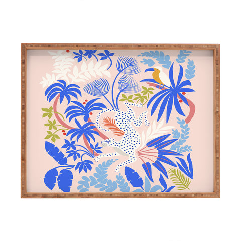 Megan Galante Rainforest Leopard Rectangular Tray