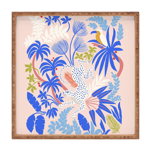 Megan Galante Rainforest Leopard Square Tray