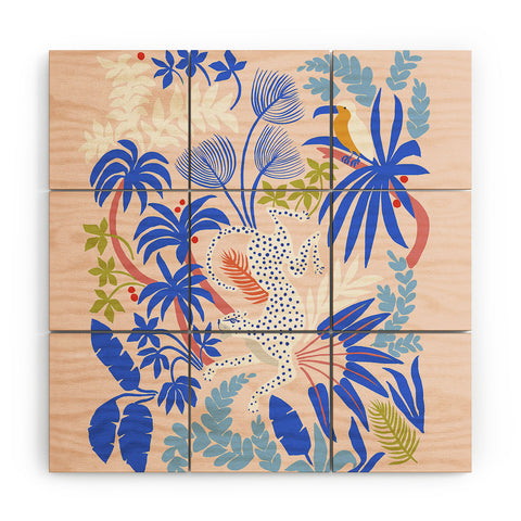 Megan Galante Rainforest Leopard Wood Wall Mural