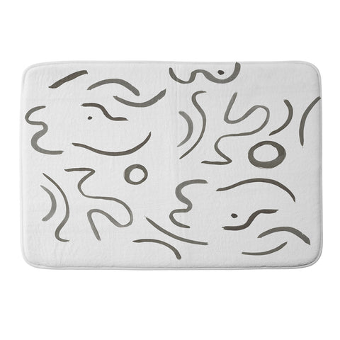 Megan Galante Stroke Abstract Memory Foam Bath Mat